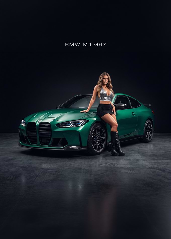 BMW M4 G82 Car Poster