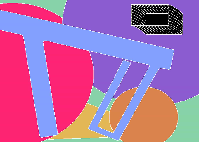 Abstract Geometric Composition with Shapes