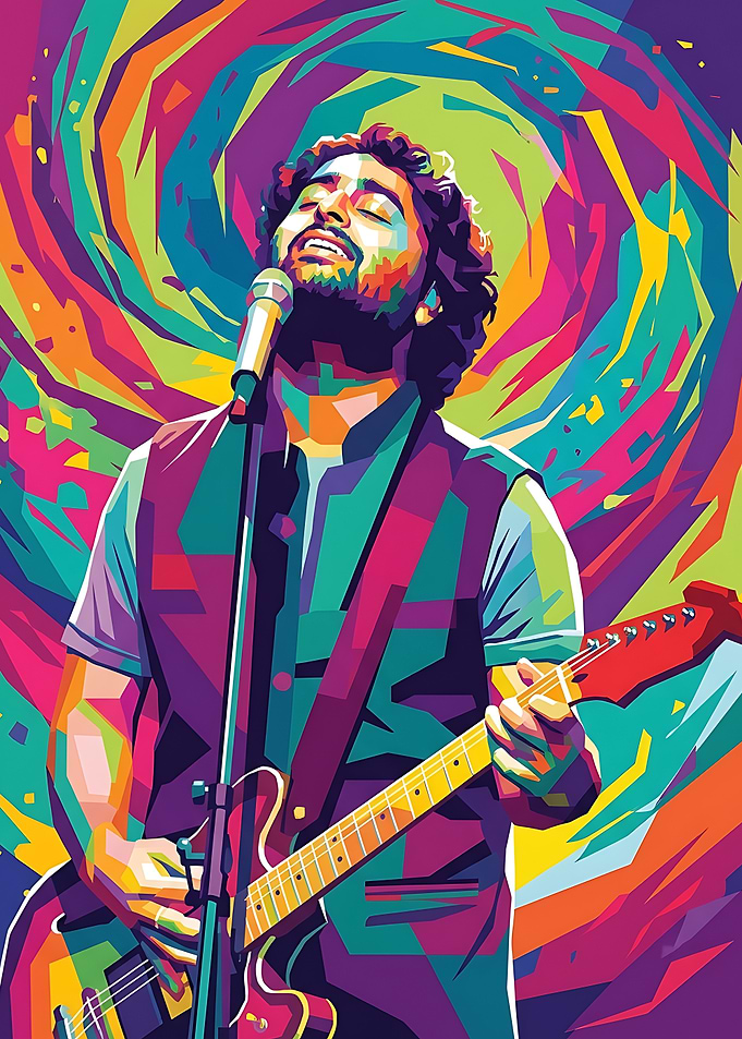 Arijit Singh Pop Art Portrait