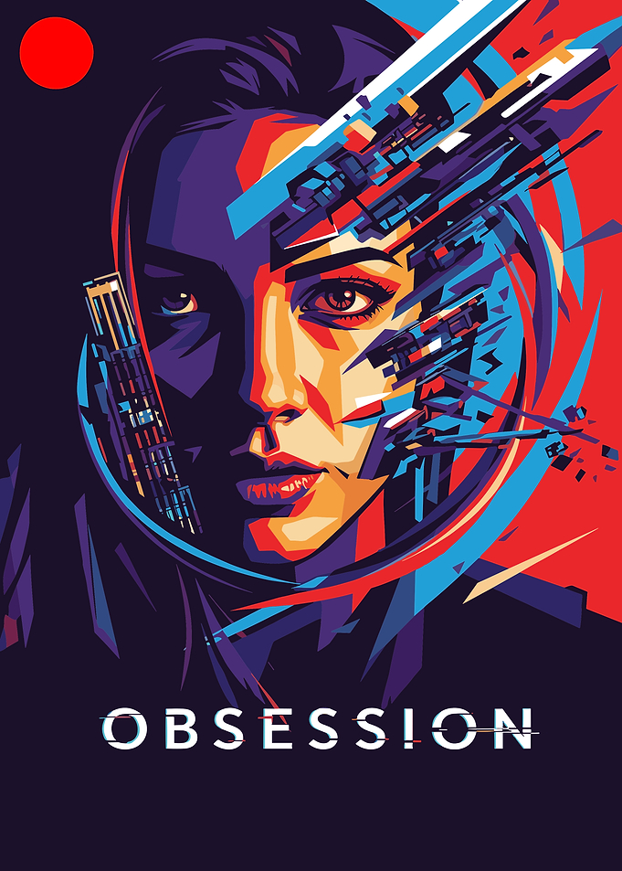 Cyberpunk Portrait Titled Obsession