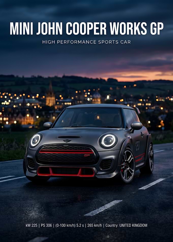 Mini John Cooper Works GP Poster