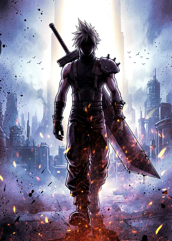 Cloud Strife Final Fantasy VII Art
