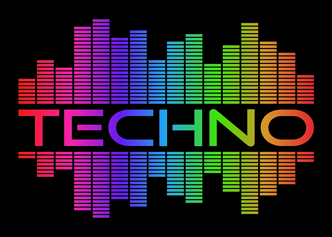 Techno Music Equalizer Graphic