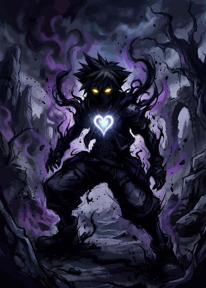Sora Heartless Form Kingdom Hearts