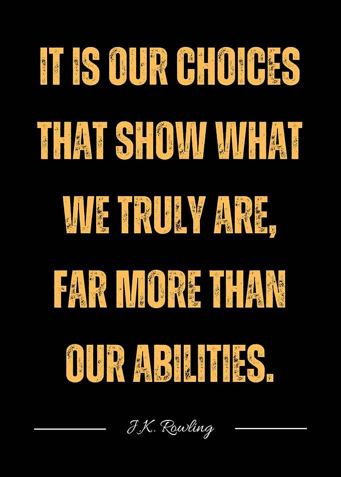 J.K. Rowling Inspirational Quote Poster