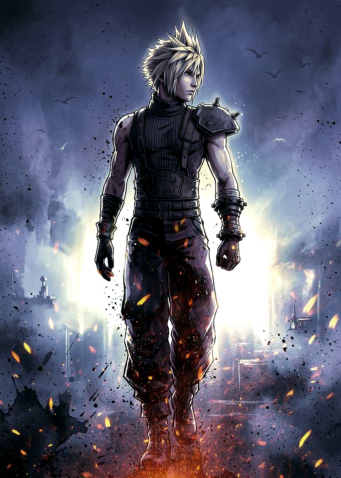Cloud Strife Final Fantasy VII Portrait