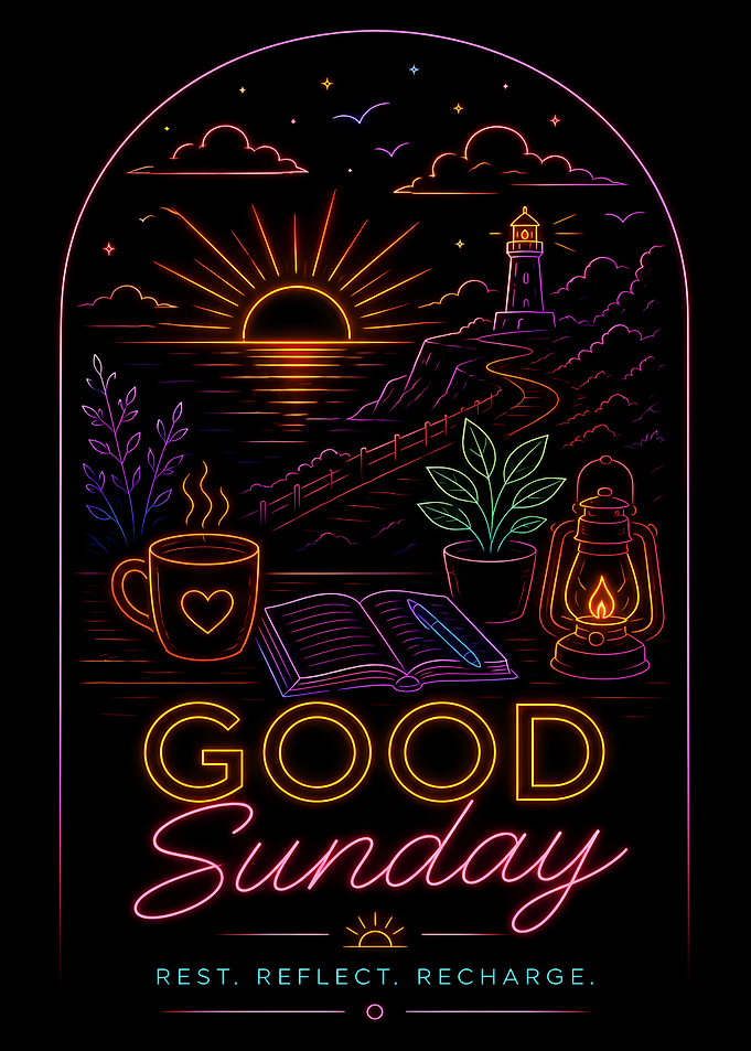 Good Sunday Neon Illustration