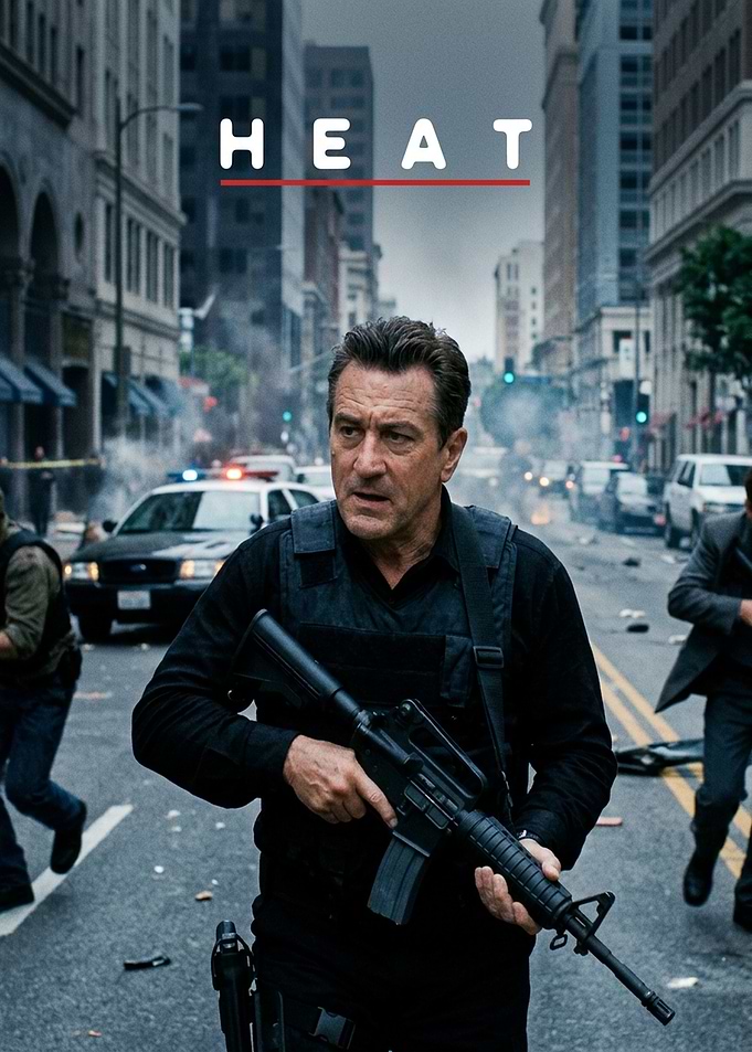 Heat Movie Poster Featuring Robert De Niro