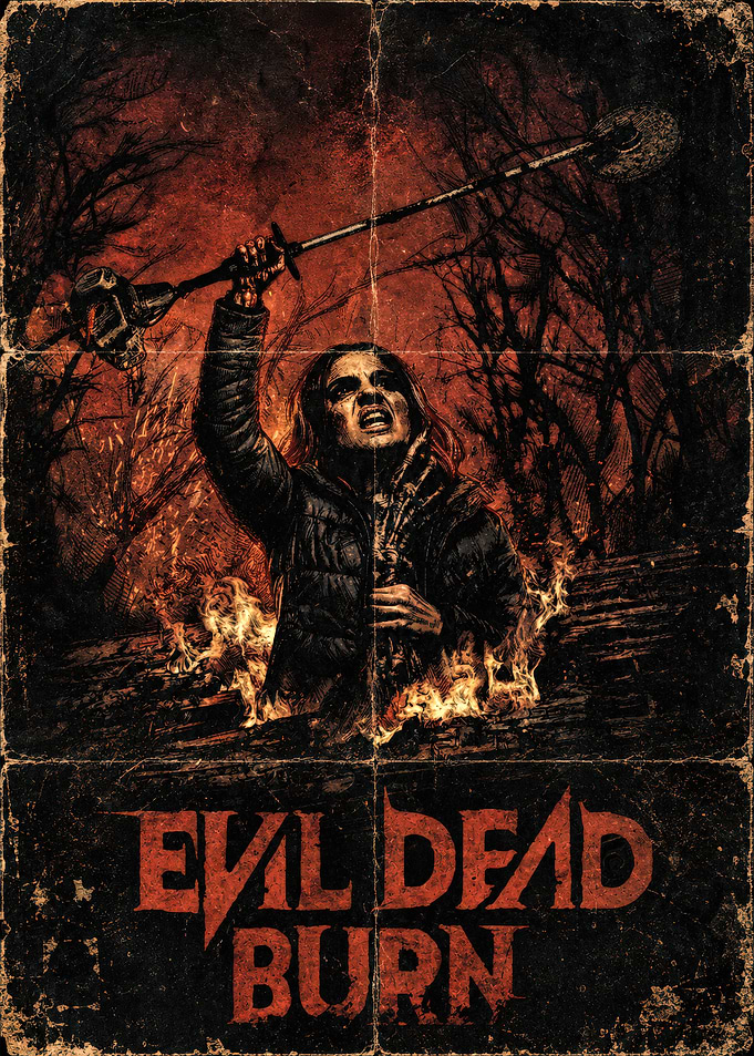 Evil Dead Burn Horror Poster