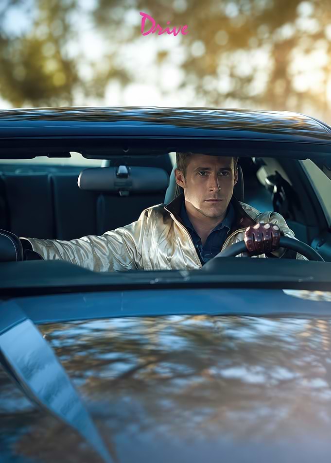 Ryan Gosling in Drive Movie Poster
