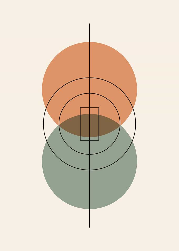Minimalist Geometric Abstract Art Print