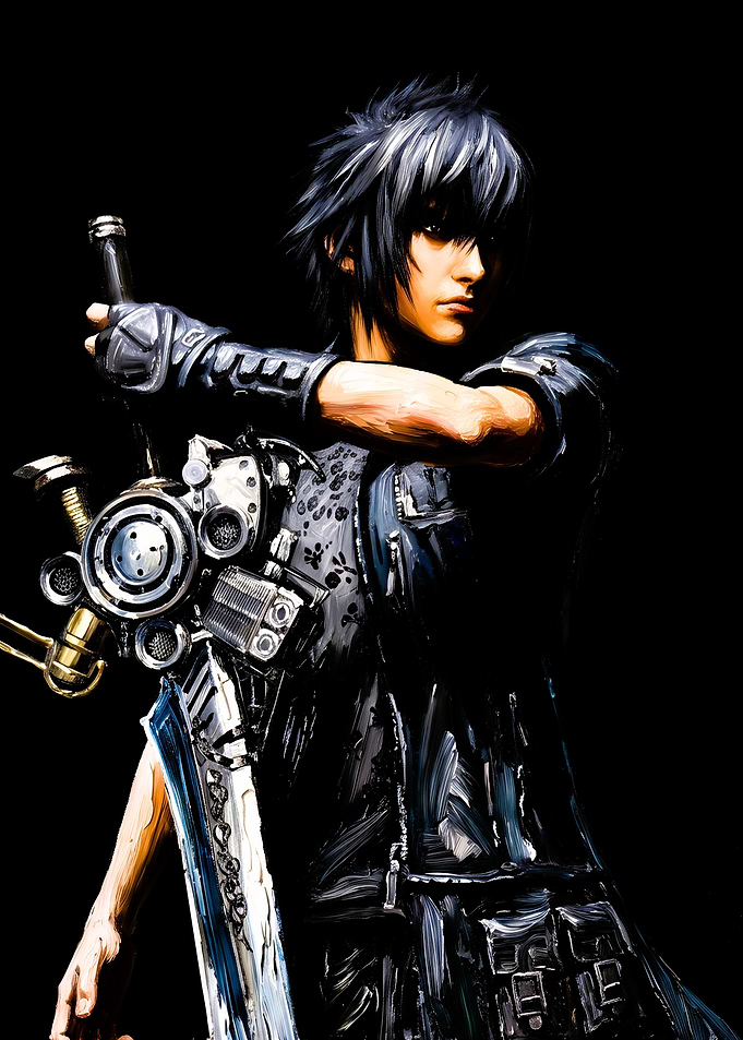 Noctis Lucis Caelum with Engine Blade