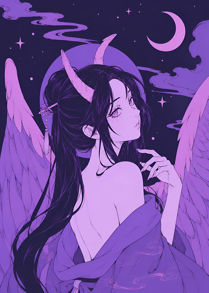 Anime Demon Angel Girl