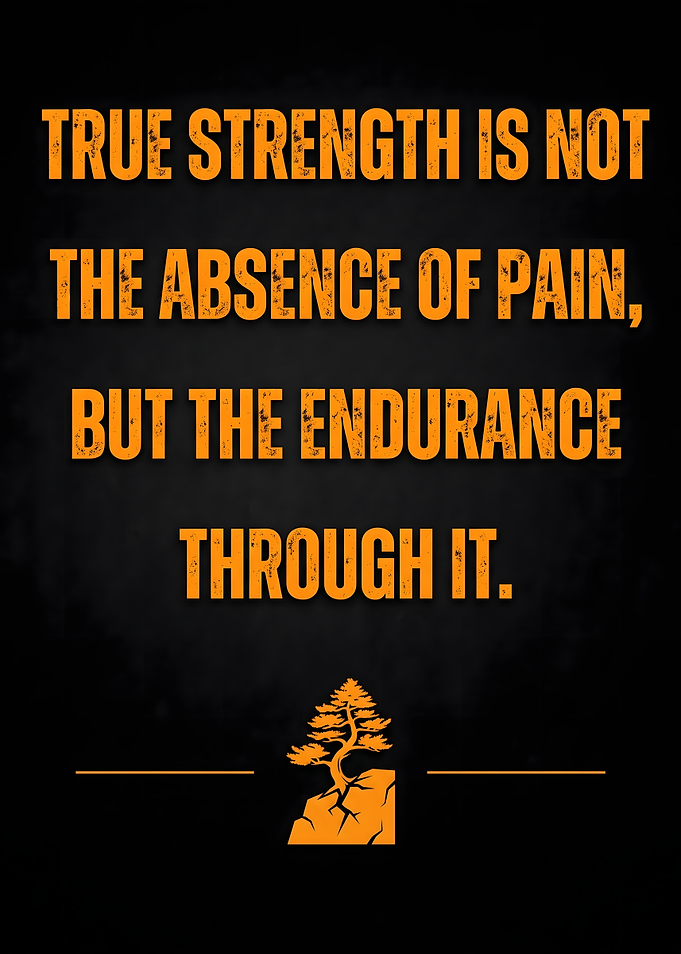 True Strength Inspirational Quote Poster