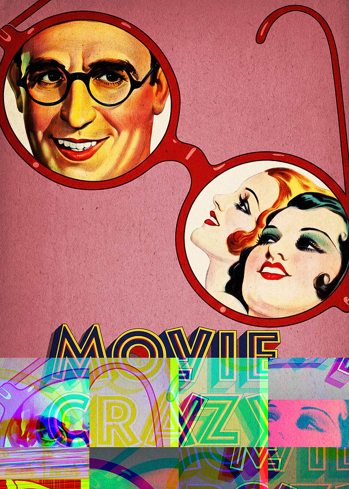 Movie Crazy Vintage Poster Art