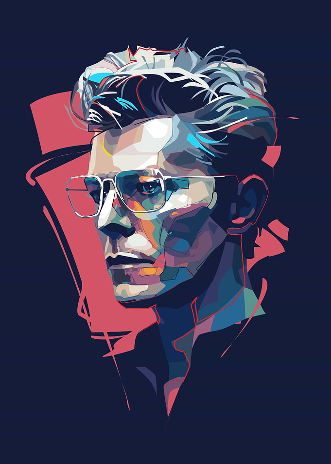 David Bowie Pop Art Portrait