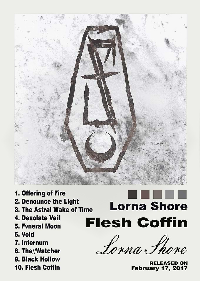 Lorna Shore Flesh Coffin Album Poster