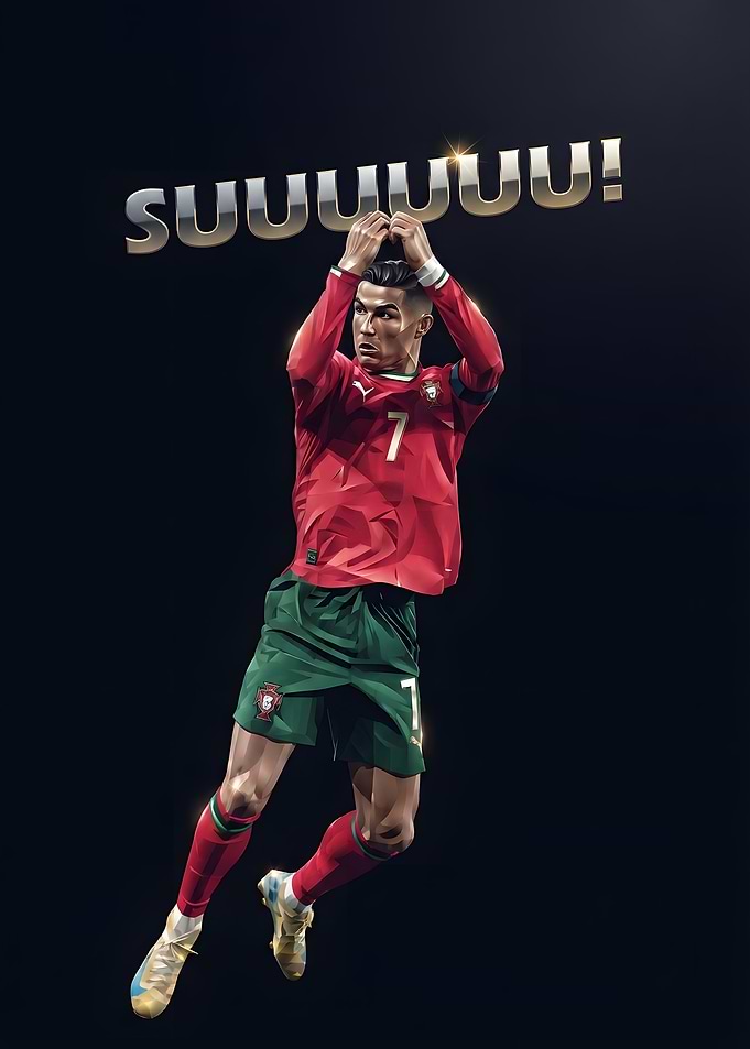 Cristiano Ronaldo Iconic Celebration Poster