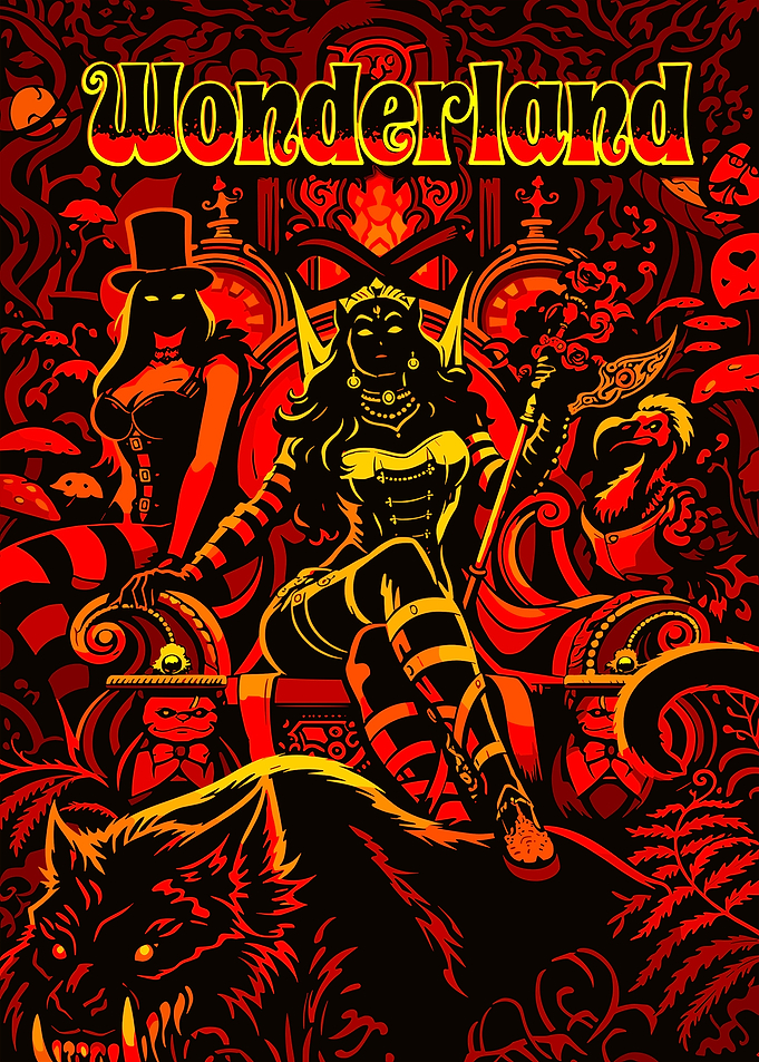 Dark Wonderland Queen Poster