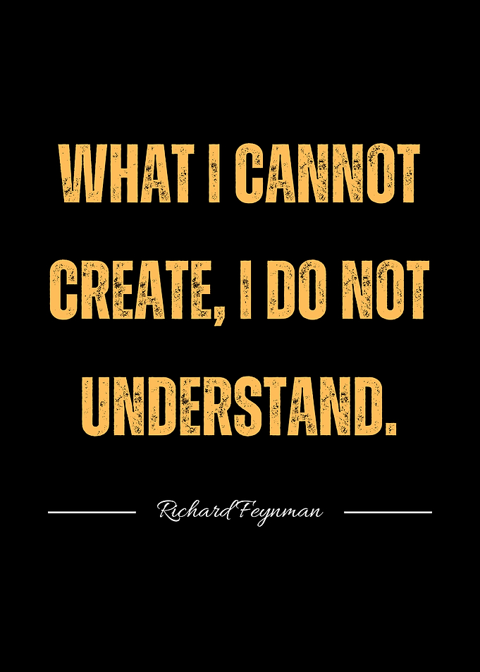 Richard Feynman Inspirational Quote Poster