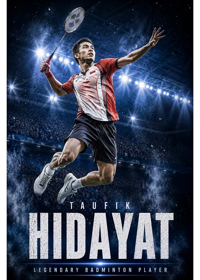 Taufik Hidayat Badminton Legend Poster
