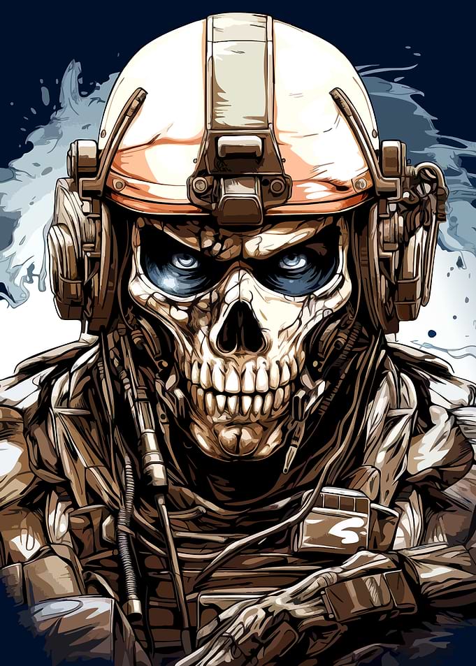 Tactical Skull Soldier Portrait