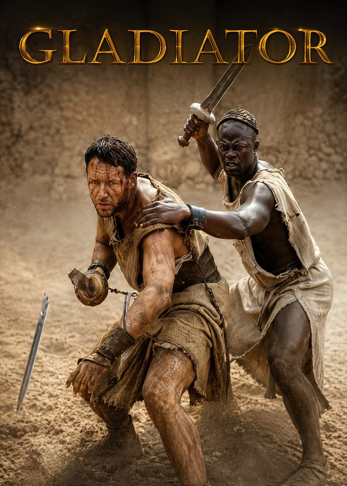 Gladiator Movie Poster Scene