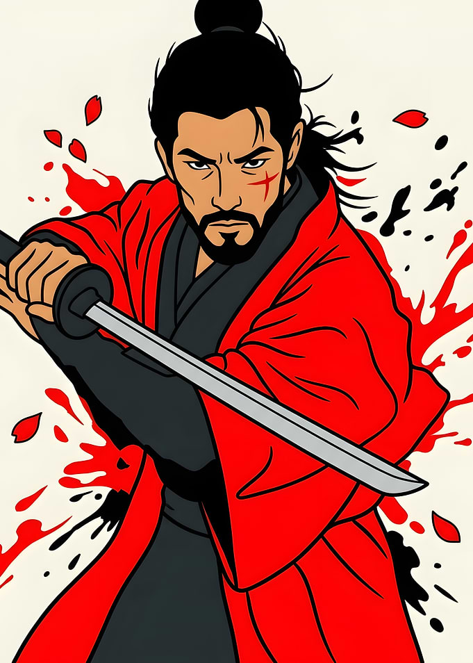 Samurai Warrior with Katana