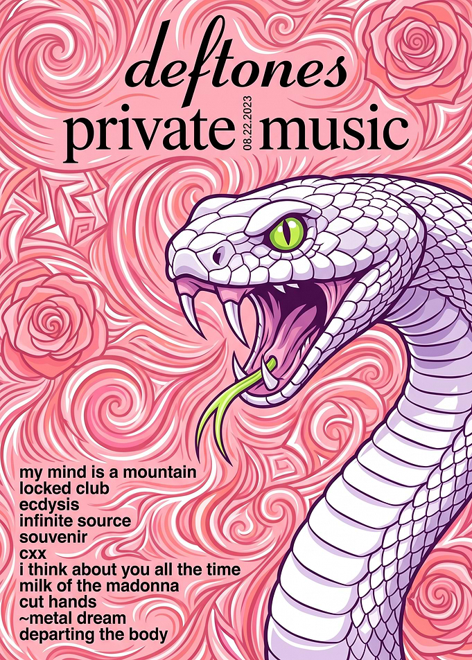 Deftones Private Music Snake Poster