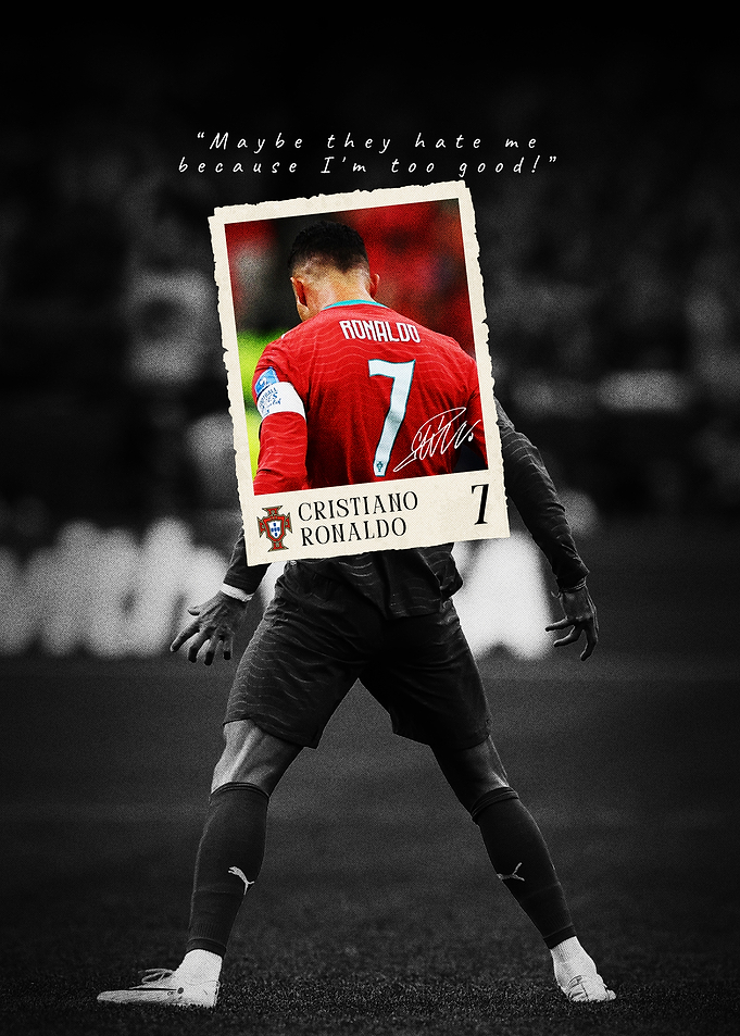 Cristiano Ronaldo Inspirational Sports Poster