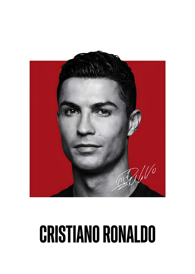 Cristiano Ronaldo Portrait Poster