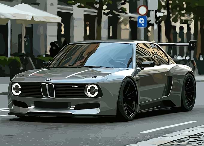 Custom Grey BMW M Coupe