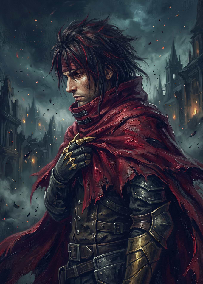 Vincent Valentine Final Fantasy Portrait