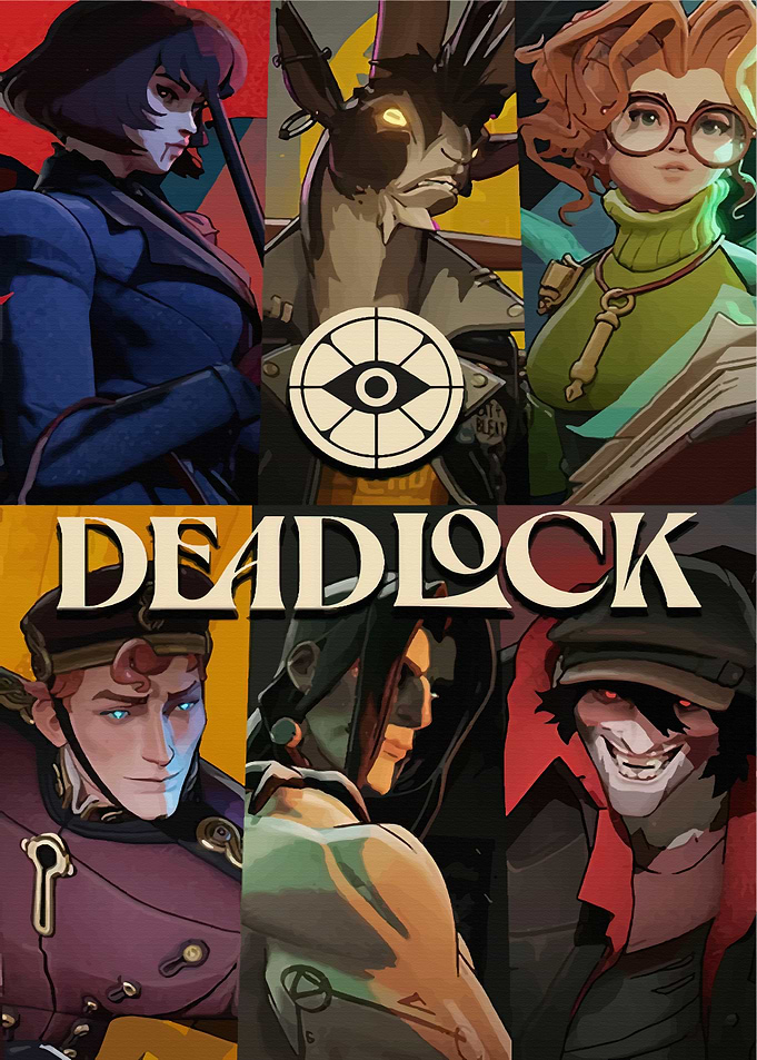 Deadlock Game Character Collage Poster