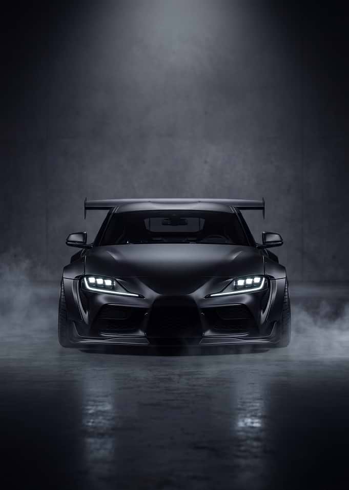 Matte Black Toyota Supra Widebody