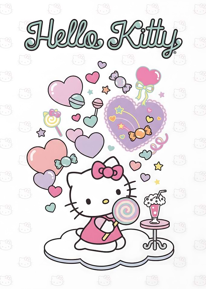 Hello Kitty Sweet Treats Illustration