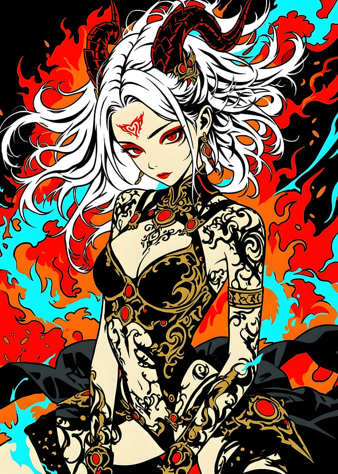 Demon Queen Anime Illustration
