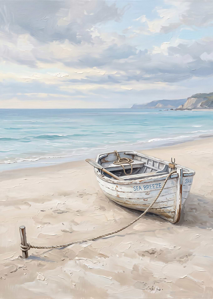 Sea Breeze Boat on Sandy Beach