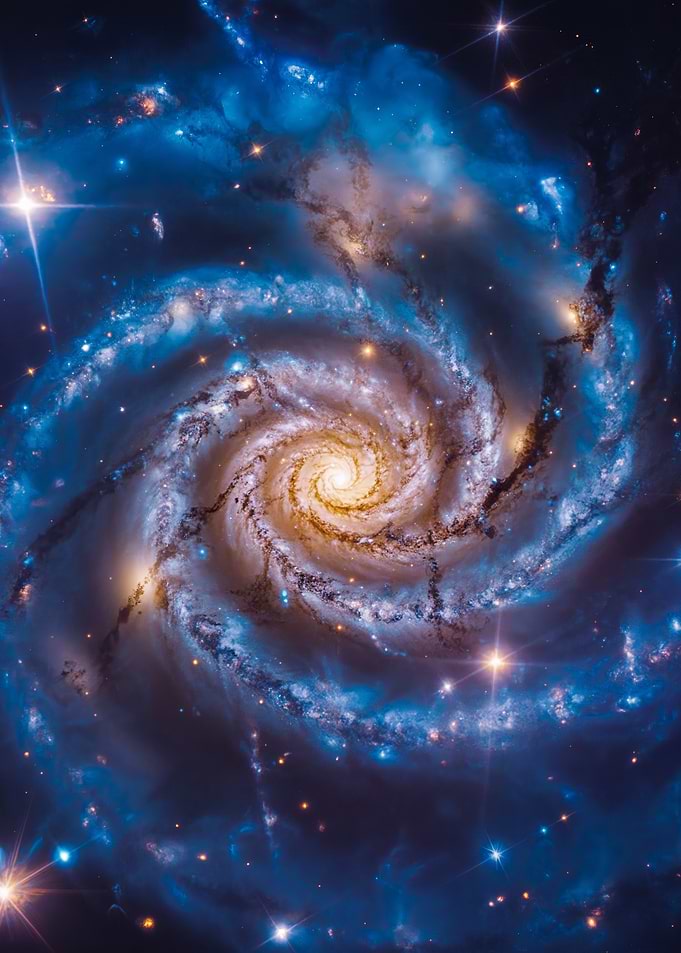Stunning Spiral Galaxy in Deep Space