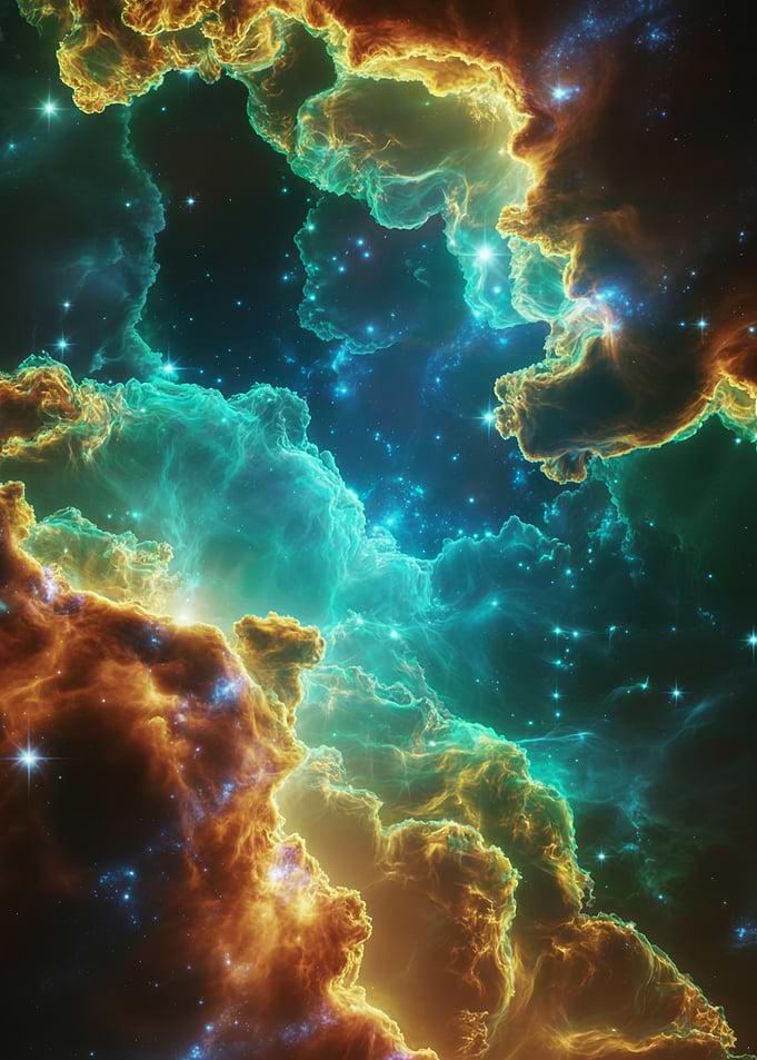 Celestial Nebula Gateway Glowing Across Deep Space