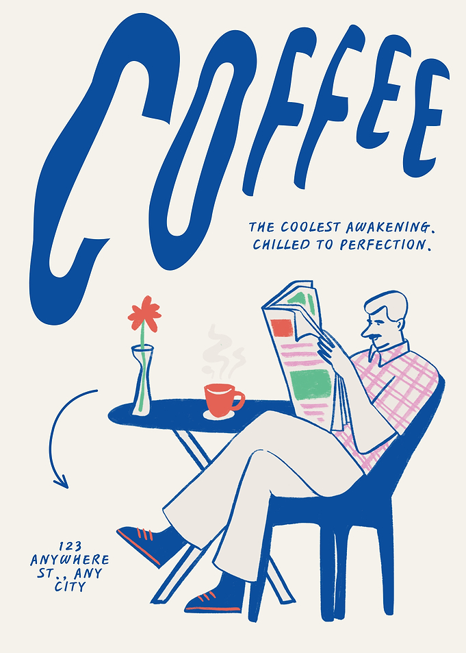 Retro Style Coffee Shop Poster