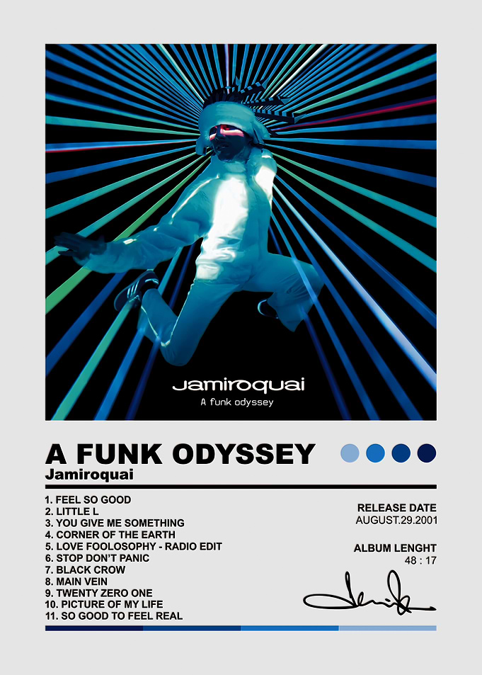 Jamiroquai A Funk Odyssey Album Poster