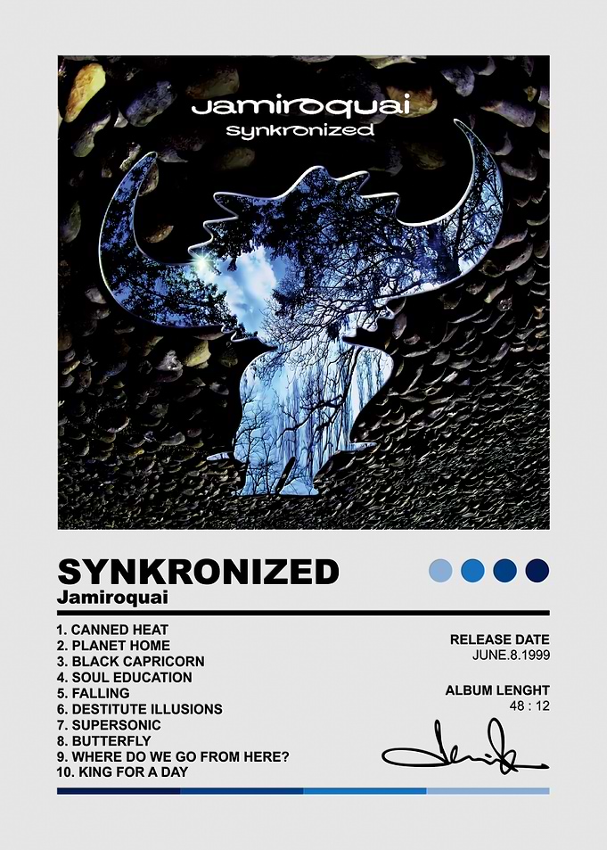 Jamiroquai Synkronized Album Poster