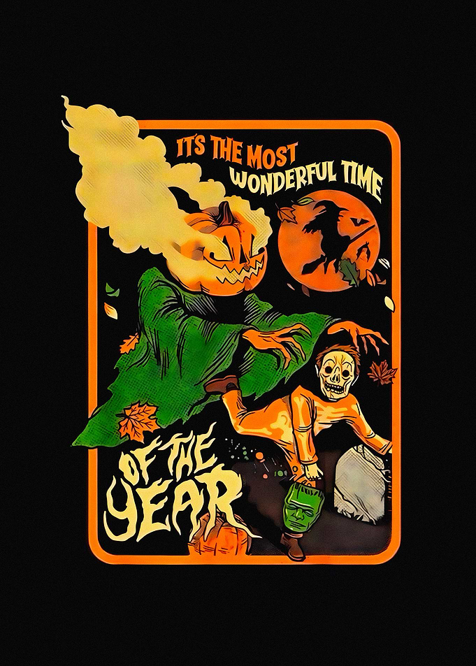 Halloween Most Wonderful Time Poster