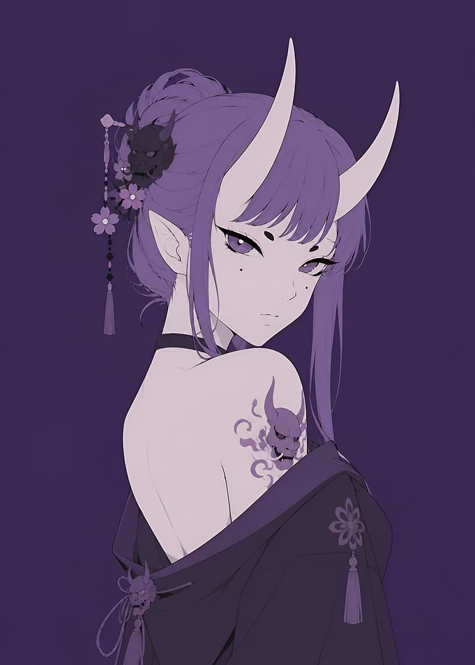 Anime Oni Illustration