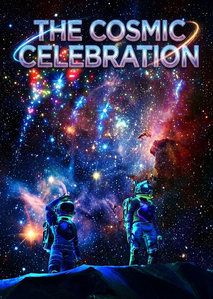 The Cosmic Celebration Space Poster