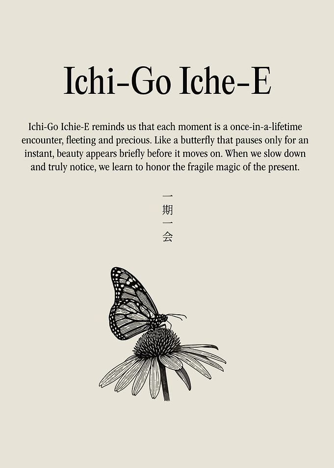 Ichi-Go Iche-E Butterfly Poster