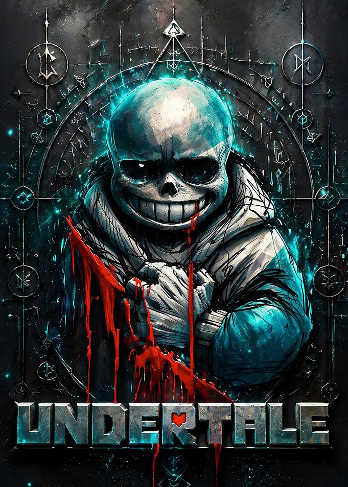 Dark Undertale Sans Poster