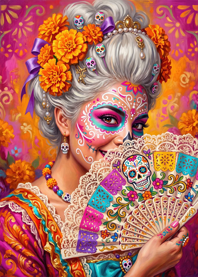 Day of the Dead Woman Portrait