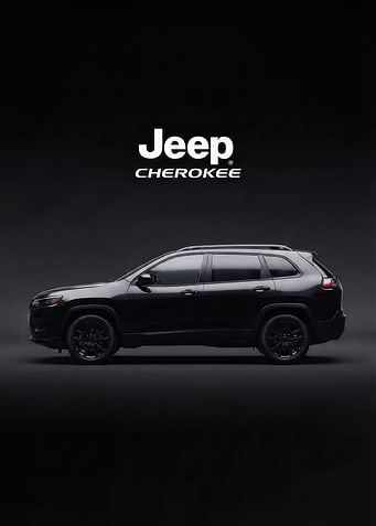 Black Jeep Cherokee Studio Shot